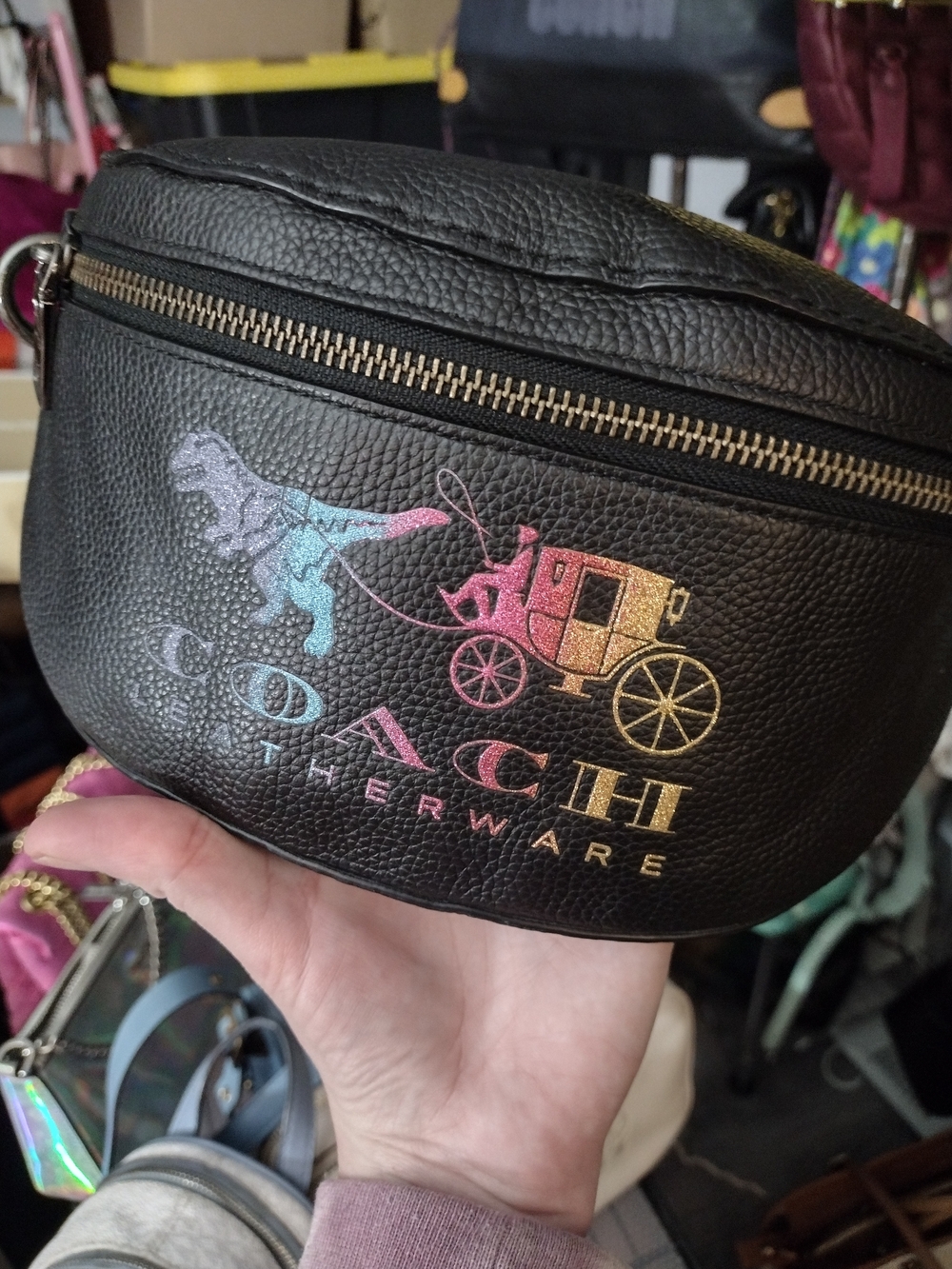 Coach belt bag with Rexy and Carriage